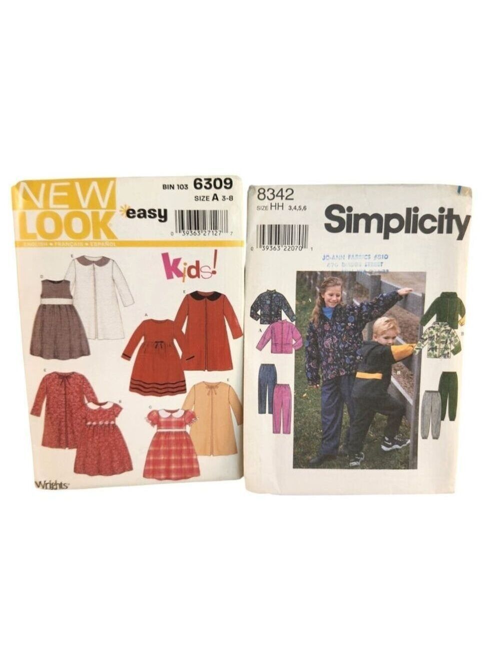 New Look 6309 & Simplicity 8342 Kids’ Sewing Patterns Sizes 3-8 Dresses & Active